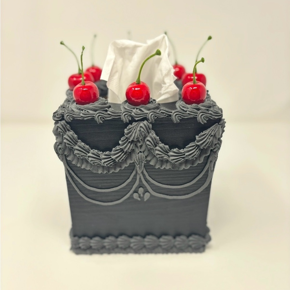Handmade fake cake tissue box